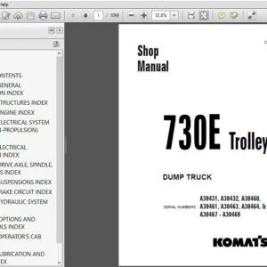 KOMATSU 730E TROLLEY DUMP TRUCK SERVICE REPAIR MANUAL (SN:A30431, A30432, A30460, A30461, A30463, A30464, & A30467 - A30469) - PDF Download