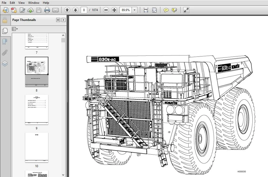 KOMATSU 830E-1AC DUMP TRUCK SERVICE REPAIR MANUAL (SN:A30141 - A30173) KOMATSU 830E 1AC - PDF DOWNLOAD - Image 3