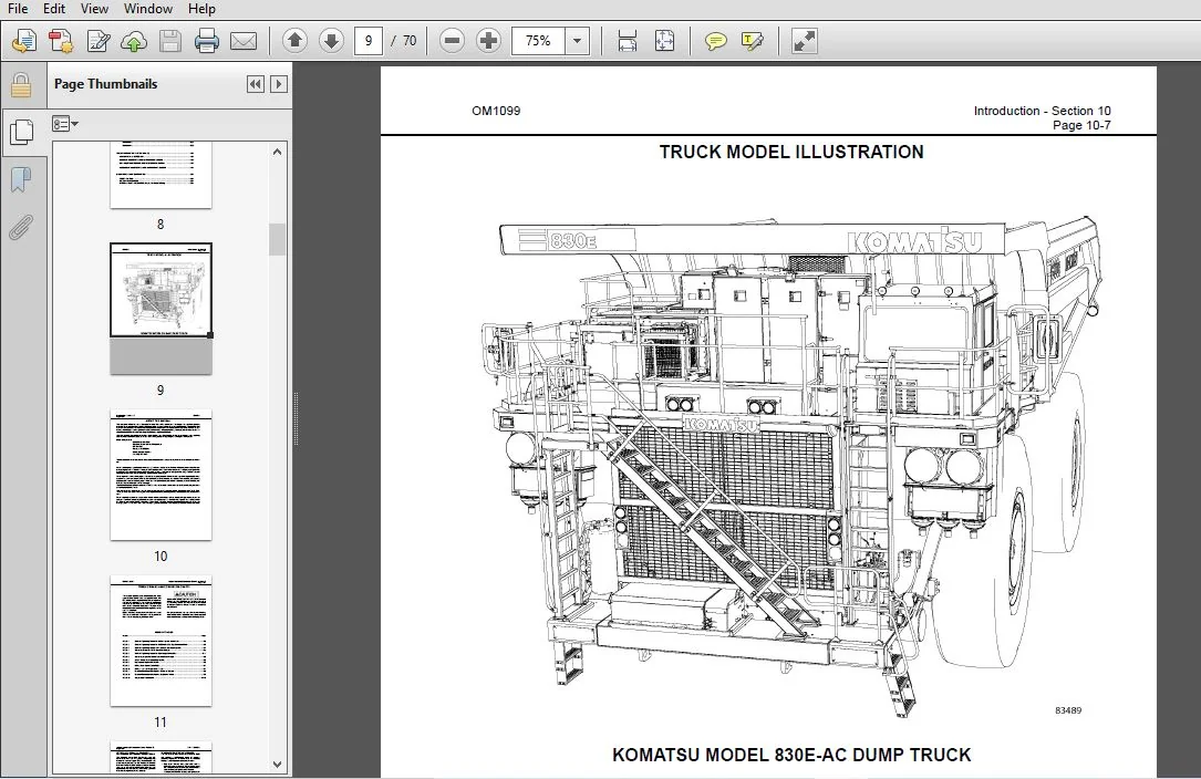 KOMATSU 830E-1AC SOUND ATTENUATION PACKAGE Operation & Maintenance Manual (SN:A30500 & UP) KOMATSU 830E-1AC - PDF DOWNLOAD - Image 3