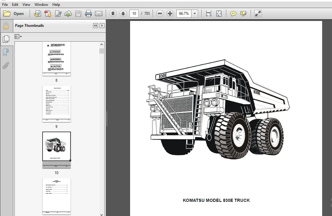KOMATSU 830E DUMP TRUCK SERVICE REPAIR MANUAL (SN:A30625 - A30649) KOMATSU 830E - PDF DOWNLOAD - Image 3