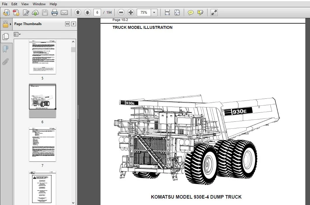 KOMATSU 930E-4 DUMP TRUCK OPERATION & MAINTENANCE MANUAL (SN:A30693 - A30748 Tier II) - PDF DOWNLOAD - Image 2