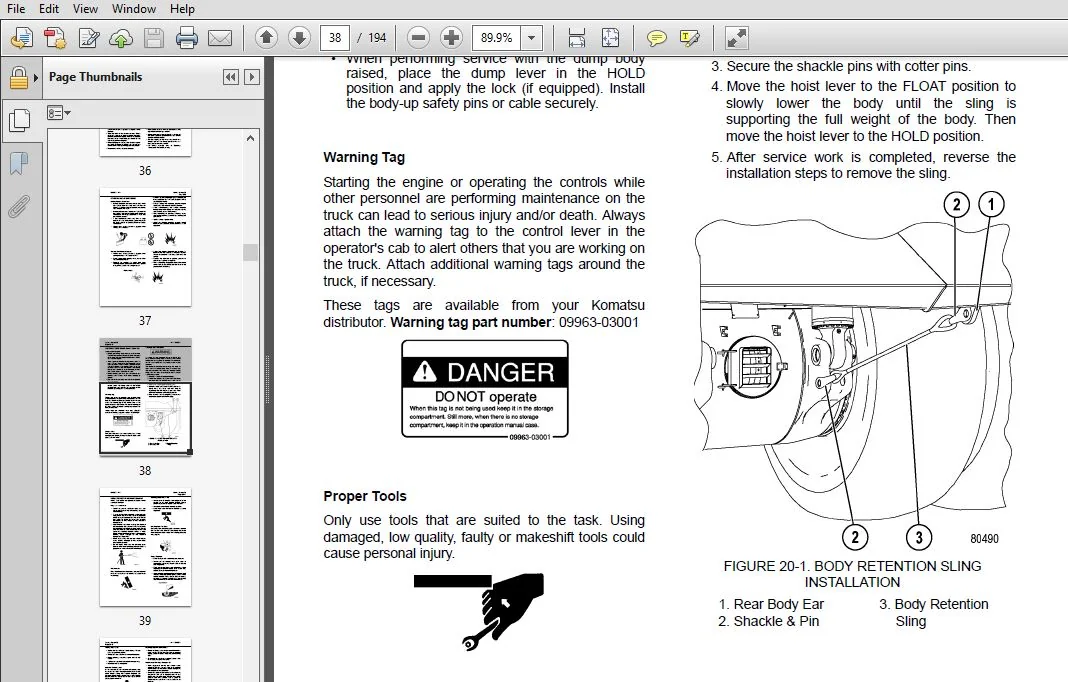 KOMATSU 930E-4 DUMP TRUCK OPERATION & MAINTENANCE MANUAL (SN:A30693 - A30748 Tier II) - PDF DOWNLOAD - Image 4