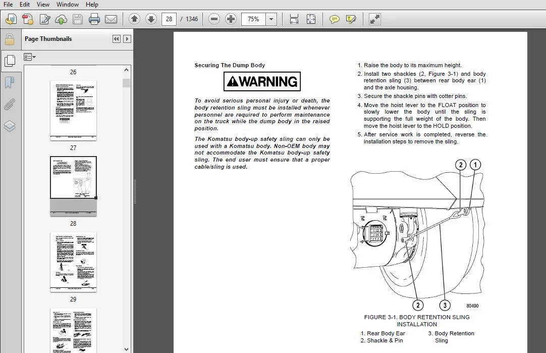 KOMATSU 930E-4 DUMP TRUCK SERVICE REPAIR MANUAL (SN A31049 - A31162 U.S.A. EPA TIER 4 COMPLIANT) - PDF DOWNLOAD - Image 4