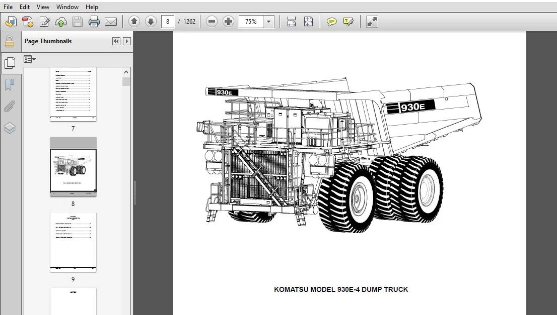 KOMATSU 930E-4 DUMP TRUCK SERVICE REPAIR MANUAL (SN:A30693-A30748) - PDF DOWNLOAD - Image 3