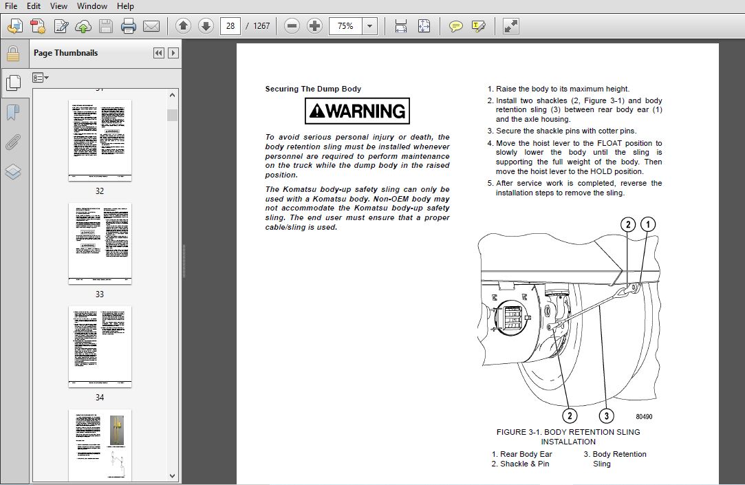 KOMATSU 930E-4 DUMP TRUCK SERVICE REPAIR MANUAL (SN:A30750-A30795 ...