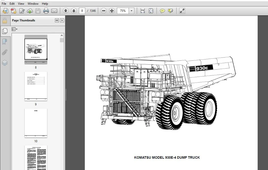 KOMATSU 930E-4 DUMP TRUCK SERVICE REPAIR MANUAL (SN:A31056-A31162) - PDF Download - Image 3