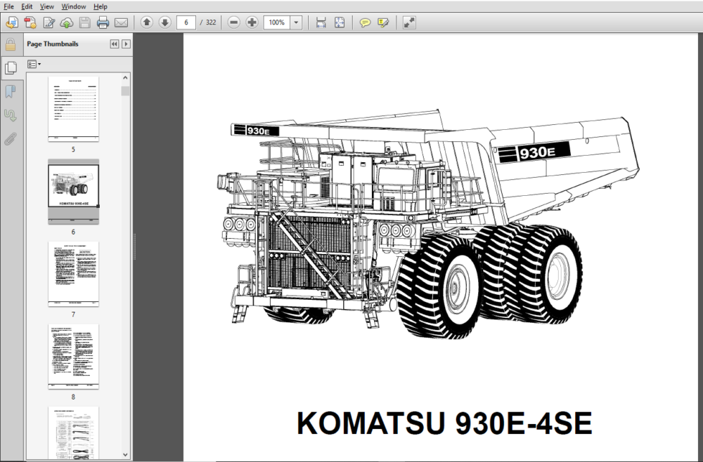 KOMATSU 930E-4SE DUMP TRUCK Field Assembly Manual SN A30769 & UP - PDF