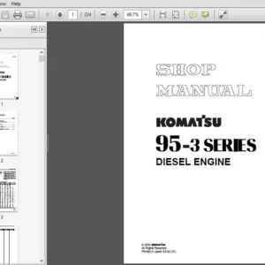 KOMATSU 95-3 SERIES DIESEL ENGINE SERVICE REPAIR MANUAL (SEBM031001) KOMATSU 95-3 SERIES - PDF DOWNLOAD