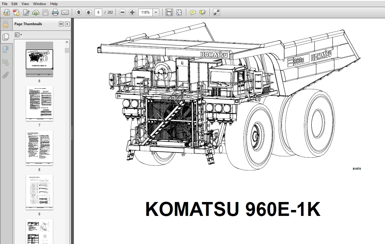KOMATSU 960E-1K DUMP TRUCK FIELD ASSEMBLY MANUAL - PDF DOWNLOAD - Image 3