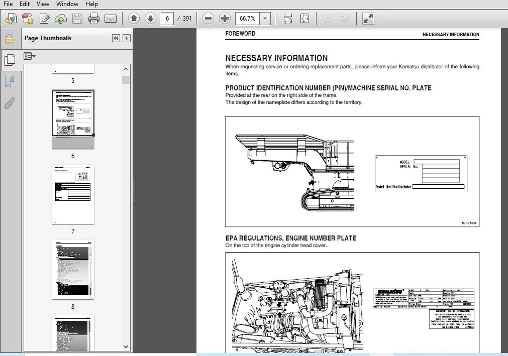 KOMATSU BR380JG-1E0 MOBILE CRUSHER OPERATION & MAINTENANCE MANUAL (SN:2621 & UP) KOMATSU BR380JG-1E0 - PDF DOWNLOAD - Image 3