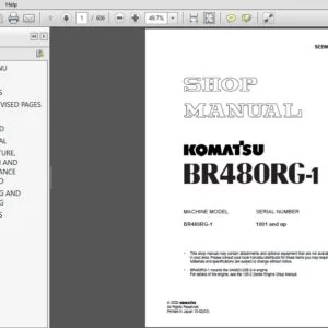 KOMATSU BR480RG-1 SERVICE REPAIR MANUAL (SN:1001 & UP) KOMATSU BR480RG 1 - PDF DOWNLOAD