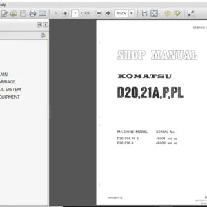 KOMATSU D20,21A,P,PL SERVICE REPAIR MANUAL(SN:45001 & UP)(SN:45003 & up)  KOMATSU D20,21A,P,PL - PDF DOWNLOAD
