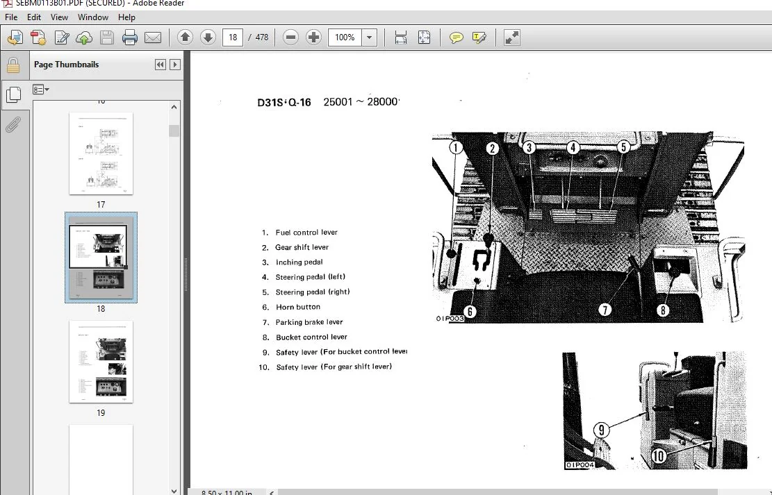 KOMATSU D31S-16 D31Q-16 CRAWLER DOZER SERVICE REPAIR MANUAL (SN:25001 & UP) - PDF DOWNLOAD - Image 4