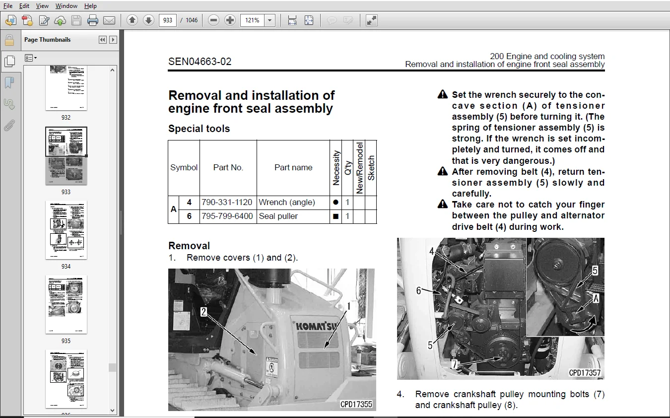 KOMATSU D39EX-22 D39PX-22 BULLDOZER SERVICE REPAIR MANUAL (SEN04041-05)`- PDF DOWNLOAD - Image 4
