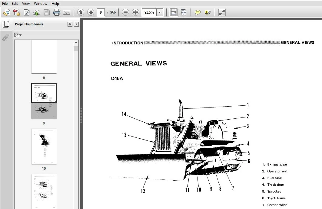 KOMATSU D40A,P-1 D45A,P,S-1 BULLDOZERS DOZER SHOVEL SERVICE REPAIR MANUAL (SN:1504 & UP)(SN:1501 & UP) - PDF DOWNLOAD - Image 3