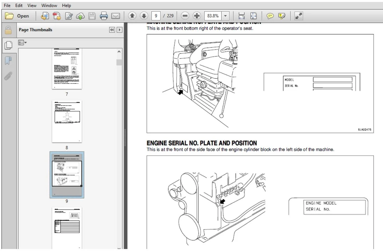 KOMATSU D41E-6 D41P-6 BULLDOZER Operation & Maintenance Manual (SN:B40001 & UP) - PDF DOWNLOAD - Image 4