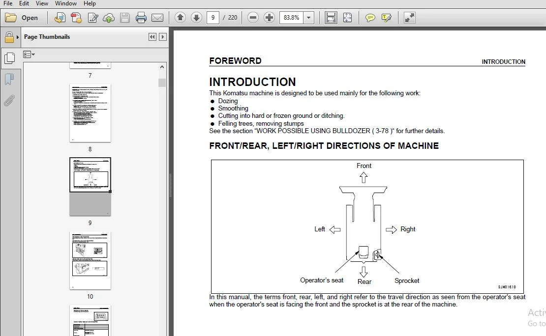 KOMATSU D41E,P-6 BULLDOZER Operation & Maintenance Manual (EEAM024200) KOMATSU D41E,P-6 - PDF DOWNLOAD - Image 4