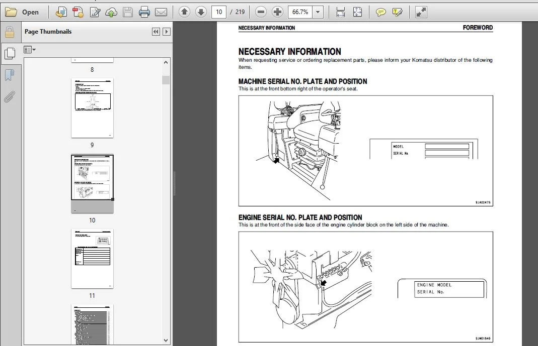 KOMATSU D41E,P-6 BULLDOZER Operation & Maintenance Manual (SN:B30001 and up) KOMATSU D41E,P-6 - PDF DOWNLOAD - Image 4