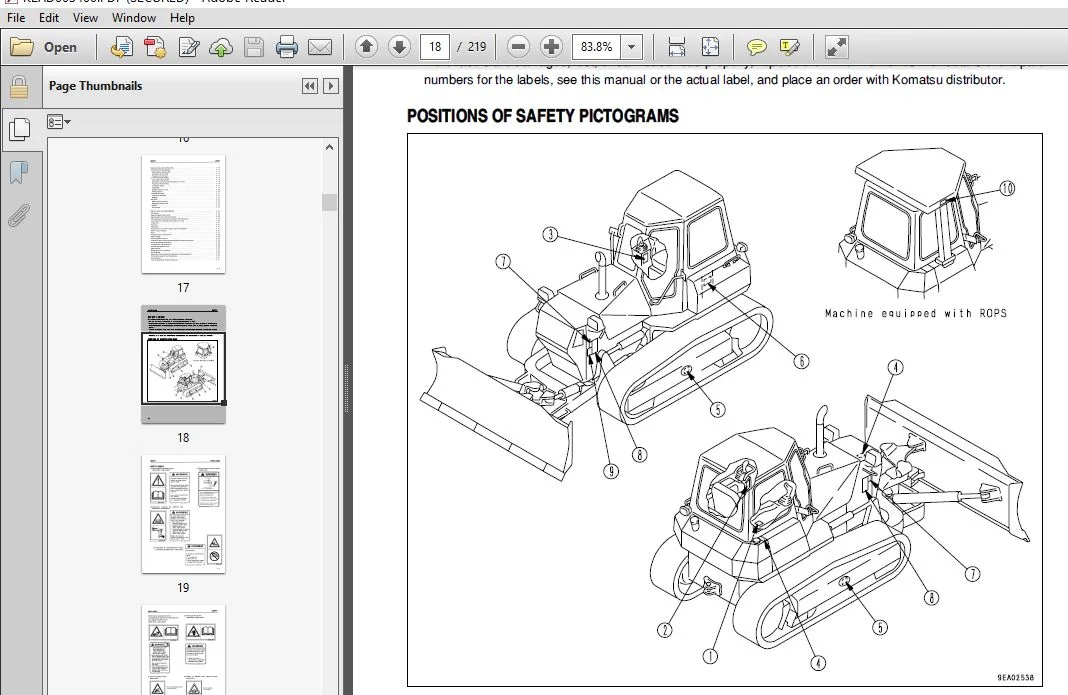 KOMATSU D41E,P-6 BULLDOZER Operation & Maintenance Manual (SN:B30001 and up) KOMATSU D41E,P-6 - PDF DOWNLOAD - Image 3