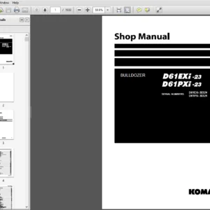 KOMATSU D61EXi-23 D61PXi-23 BULLDOZER SERVICE REPAIR MANUAL(SN30324 & Up) - PDF Download