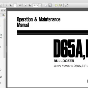 KOMATSU D65A,E,P-8 BULLDOZER OPERATION & MAINTENANCE MANUAL (SN:45001 & UP) KOMATSU D65A,E,P-8 - PDF DOWNLOAD