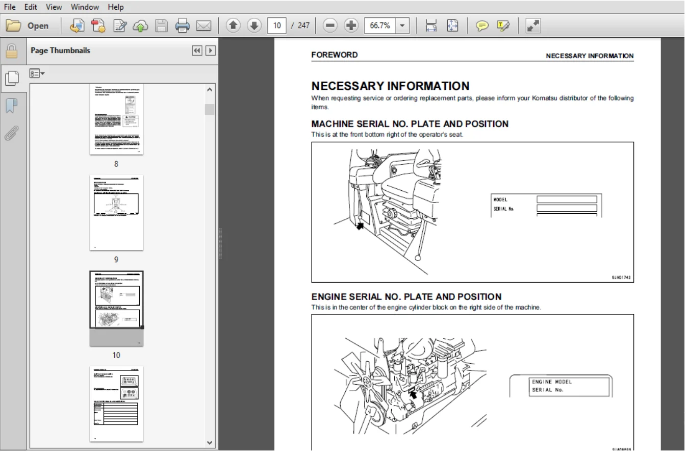 KOMATSU D65EX-12 D65PX-12 BULLDOZER OPERATION & MAINTENANCE MANUAL (SEAM007207T) - PDF DOWNLOAD - Image 3