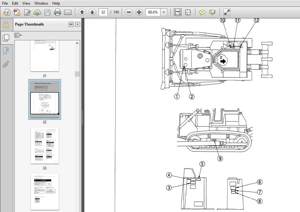 KOMATSU D85A-21, D85E-21, D85P-21 BULLDOZER Operation & Maintenance Manual (SEAM010500) - PDF DOWNLOAD - Image 4