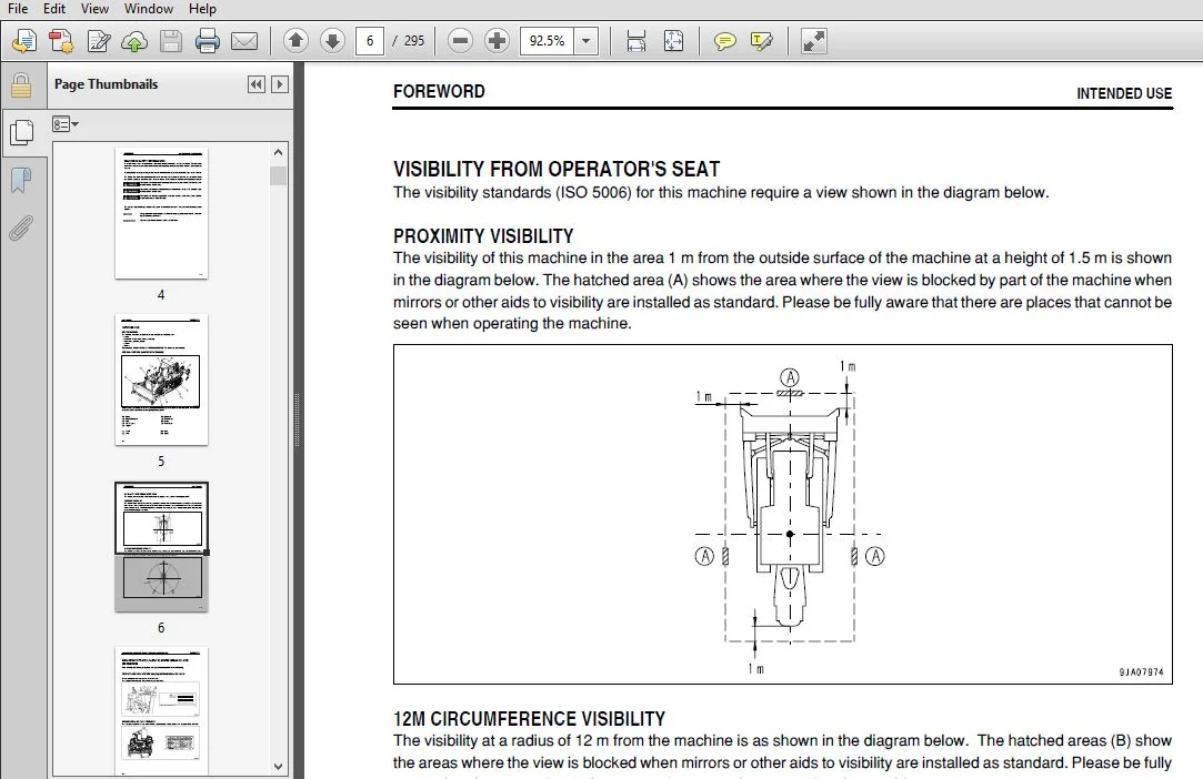 KOMATSU D85EX-15E0 D85PX-15E0 BULLDOZER OPERATION & MAINTENANCE MANUAL (SN:11474 & UP) KOMATSU D85EX-15E0 - PDF DOWNLOAD - Image 4