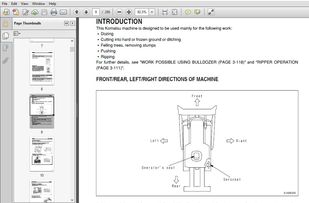 KOMATSU GALEO D155AX-5 BULLDOZER OPERATION & MAINTENANCE MANUAL (SN:76001 & UP) KOMATSU D155AX-5 - PDF DOWNLOAD - Image 3