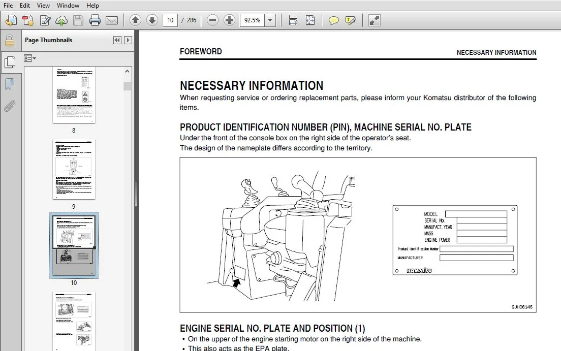 KOMATSU GALEO D155AX-5 BULLDOZER OPERATION & MAINTENANCE MANUAL (SN:76001 & UP) KOMATSU D155AX-5 - PDF DOWNLOAD - Image 4
