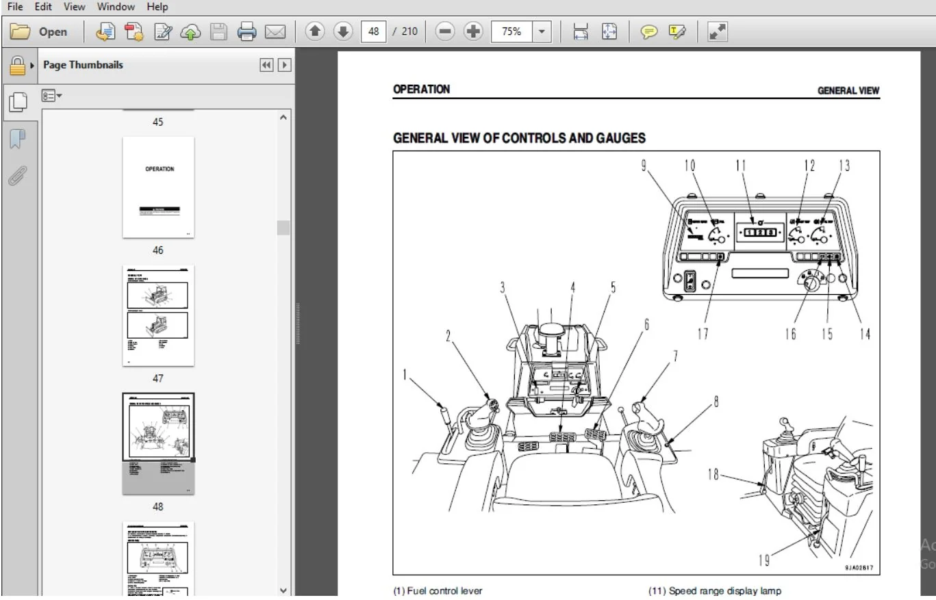 KOMATSU GALEO D39EX-21 D39PX-21 BULLDOZER OPERATION & MAINTENANCE MANUAL (SEAM040203T) - PDF DOWNLOAD - Image 2