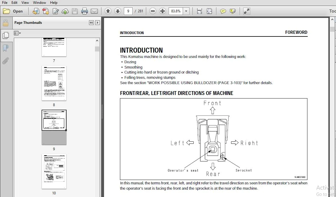 KOMATSU GALEO D65EX-15 D65PX-15 D65WX-15 BULLDOZER OPERATION & MAINTENANCE MANUAL (SN:67001 & UP) - PDF DOWNLOAD - Image 3