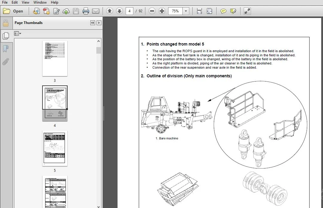 KOMATSU GALEO HD465-7 HD605-7 DUMP TRUCK FIELD ASSEMBLY INSTRUCTION MANUAL (SN:7001 & UP) - PDF DOWNLOAD - Image 3