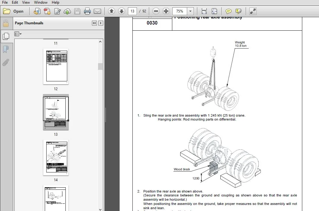 KOMATSU GALEO HD465-7 HD605-7 DUMP TRUCK FIELD ASSEMBLY INSTRUCTION MANUAL (SN:7001 & UP) - PDF DOWNLOAD - Image 2