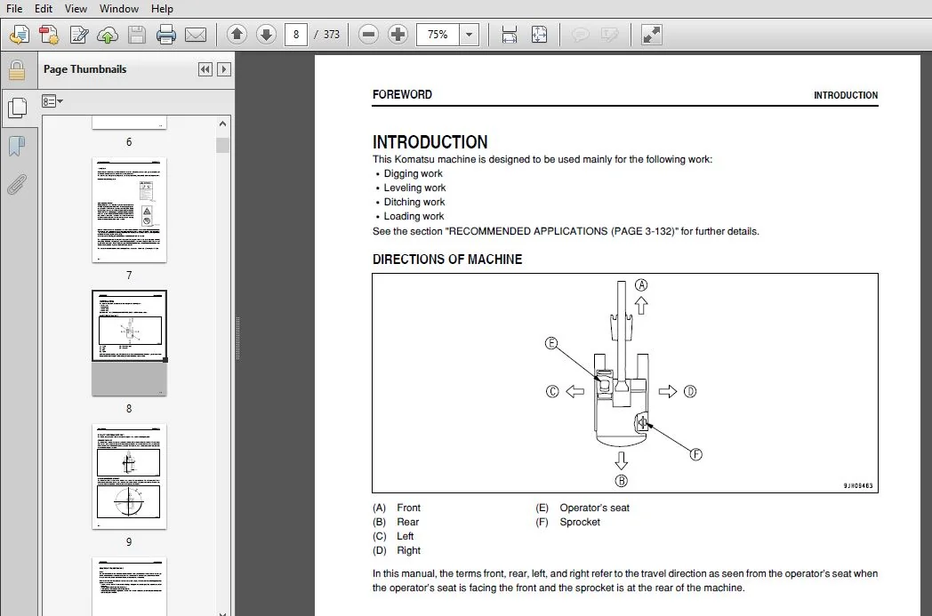 KOMATSU GALEO PC1250 -8 PC1250SP-8 PC1250LC -8 HYDRAULIC EXCAVATOR OPERATION & MAINTENANCE MANUAL (SN:30001 and up) - PDF DOWNLOAD - Image 3
