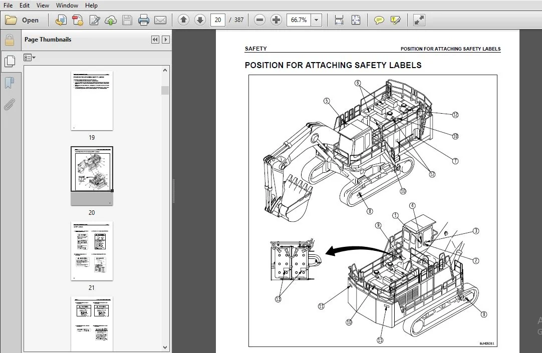 KOMATSU GALEO PC1800-6 HYDRAULIC EXCAVATOR OPERATION & MAINTENANCE MANUAL (SN:10011,11002 & UP) KOMATSU GALEO PC1800-6 - PDF DOWNLOAD - Image 2
