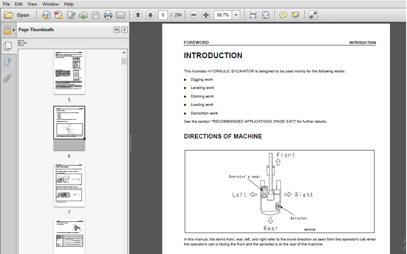 KOMATSU GALEO PC200, 200LC-7, PC210, 210LC-7, PC220, 220LC-7 HYDRAULIC EXCAVATOR OPERATION & MAINTENANCE MANUAL (YEAM200201) - PDF DOWNLOAD - Image 2