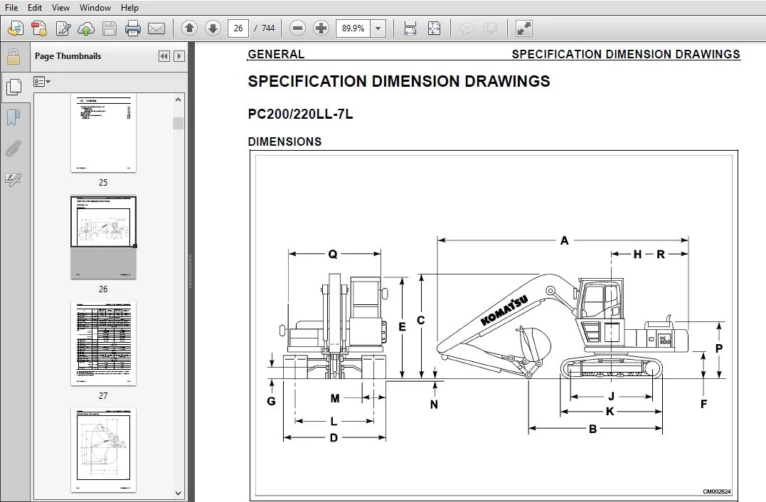 KOMATSU GALEO PC200LL-7L PC220LL-7L HYDRAULIC EXCAVATOR SERVICE REPAIR MANUAL (SN:A86001 & UP) - PDF DOWNLOAD - Image 4