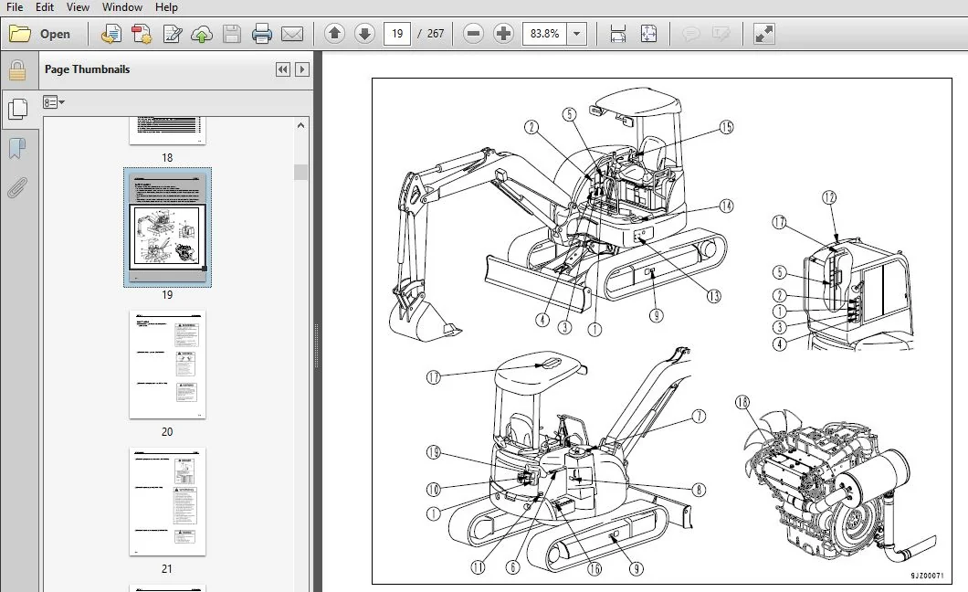 KOMATSU GALEO PC27MR-2 PC35MR-2 HYDRAULIC EXCAVATOR OPERATION & MAINTENANCE MANUAL (TEN00194-00) - PDF DOWNLOAD - Image 4
