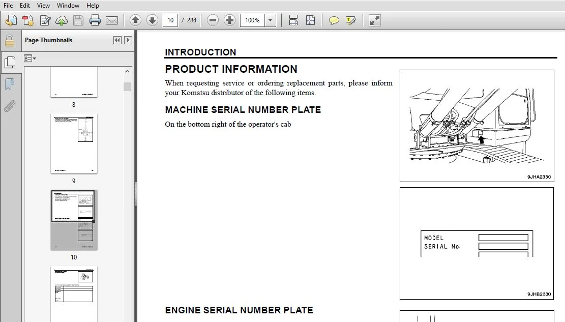 KOMATSU GALEO PC300LC-7L PC300HD-7L HYDRAULIC EXCAVATOR Operation & Maintenance Manual (SN:A85001 & UP) - PDF DOWNLOAD - Image 3