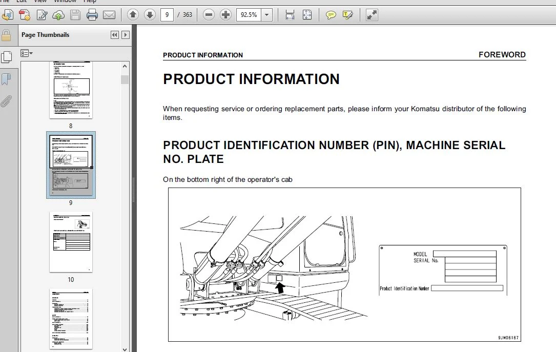 KOMATSU GALEO PC300,PC300LC-2 PC350,350LC-7 HYDRAULIC EXCAVATOR OPERATION & MAINTENANCE MANUAL (SN:45001 & UP,SN:25001 & UP) - PDF DOWNLOAD - Image 4