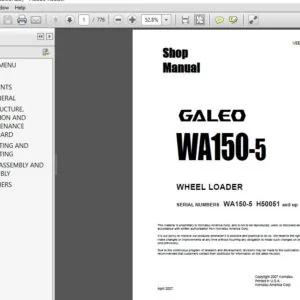 KOMATSU WA65-6 WA70-6 WA80-6 WA90-6 WA100M-6 WHEEL LOADER SERVICE REPAIR MANUAL(SN:H60051 AND UP) - PDF DOWNLOAD