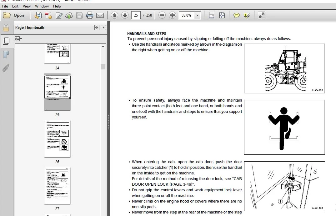 KOMATSU GALEO WA250PT-5 WHEEL LOADER OPERATION & MAINTENANCE MANUAL (SN:70001 & UP) - PDF DOWNLOAD - Image 2