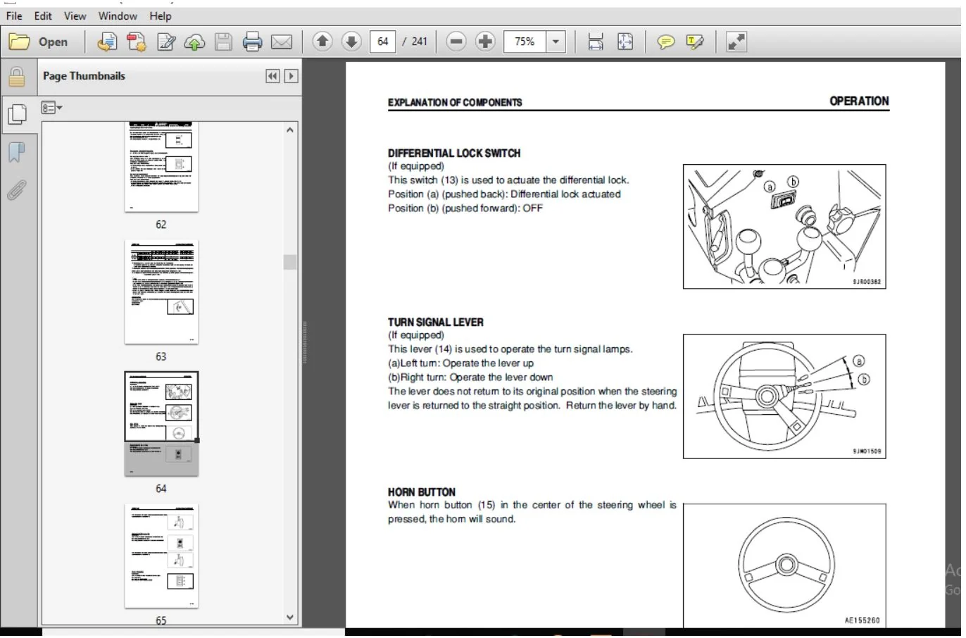 KOMATSU GD655-3C MOTOR GRADER OPERATION & MAINTENANCE MANUAL (SN:50001 & UP) KOMATSU GD655 3C - PDF DOWNLOAD - Image 2