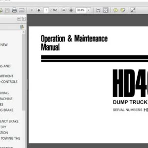 KOMATSU HD465-3 DUMP TRUCK OPERATION & MAINTENANCE MANUAL (SN:HD465-2001 and up) KOMATSU HD465-3 - PDF DOWNLOAD