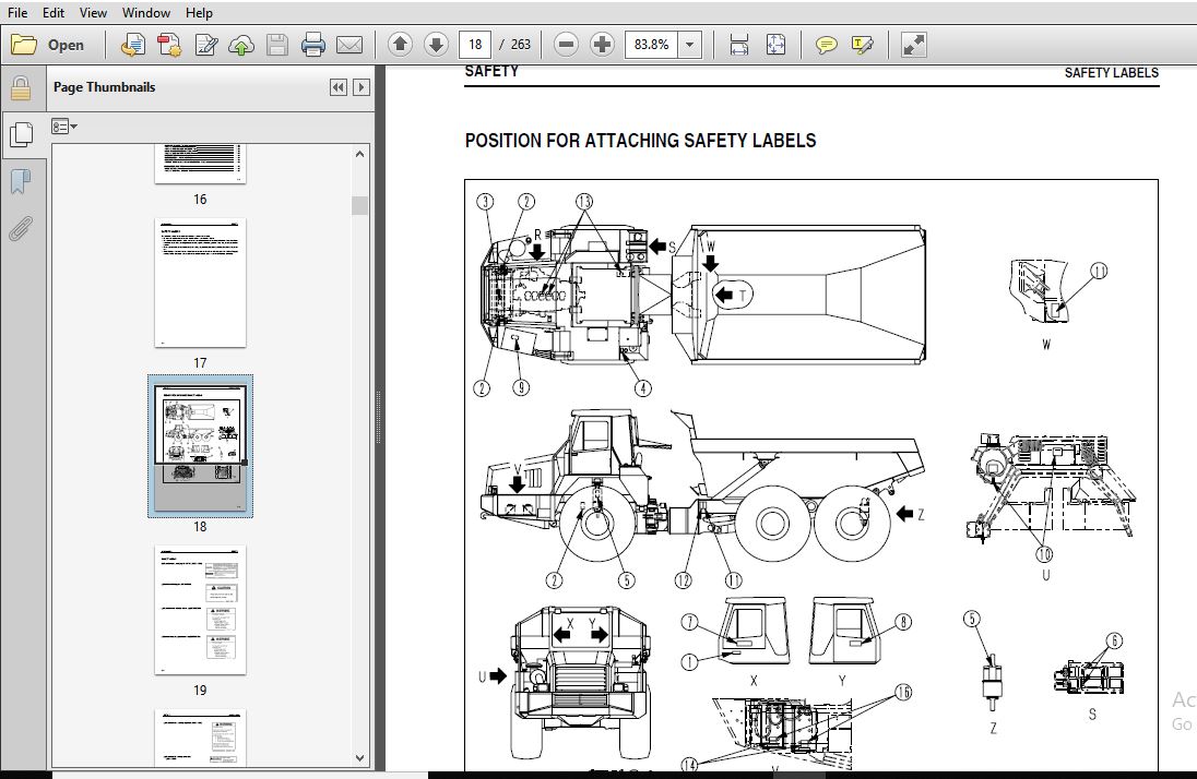 KOMATSU HM300-1 ARTICULATED DUMP TRUCK OPERATION & MAINTENANCE MANUAL ...