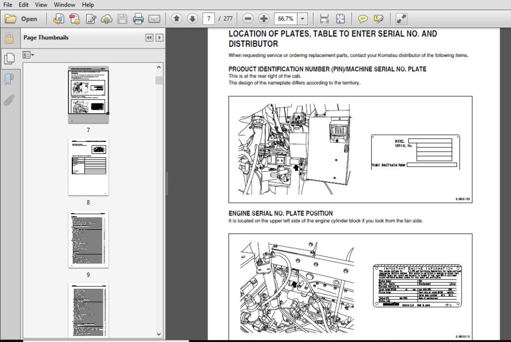 KOMATSU HM300-1 ARTICULATED DUMP TRUCK OPERATION & MAINTENANCE MANUAL ...