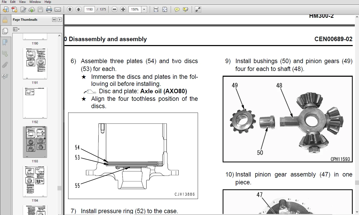 KOMATSU HM300-2 ARTICULATED DUMP TRUCK SERVICE REPAIR MANUAL (SN: A11001 & up ) - PDF Download - Image 3