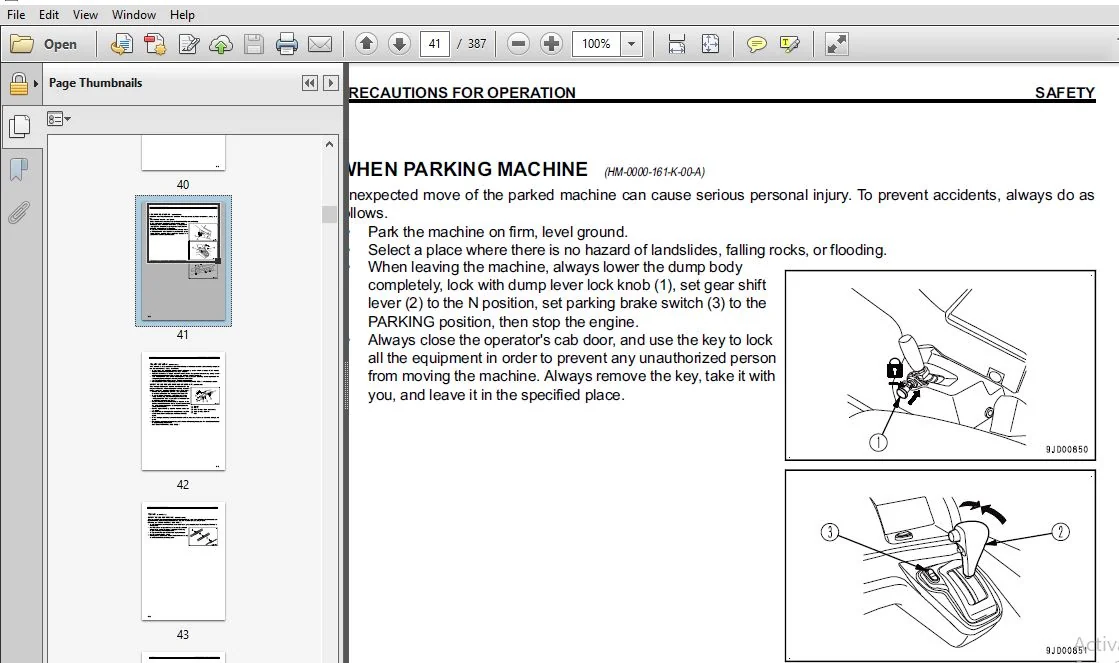 KOMATSU HM400-3 ARTICULATED DUMP TRUCK OPERATION & MAINTENANCE MANUAL (SN:3001 and up) - PDF DOWNLOAD - Image 4