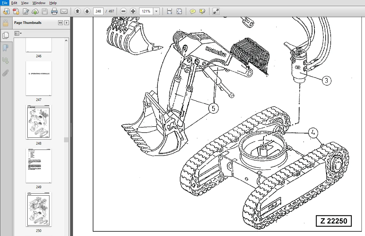 KOMATSU PC-3000-6 HYDRAULIC MINING SHOVEL(SMPC30006219)SERIAL NUMBER PC3000-6 6219-PDF Download - Image 4